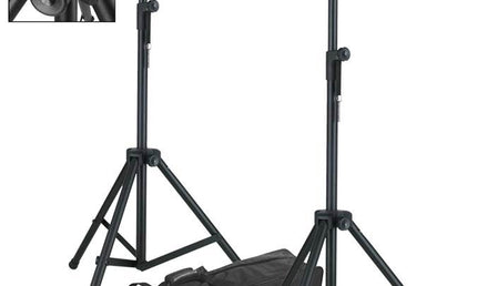 one pair of speaker stands with bag, 200cm max height air cushioned, aluminum light weight