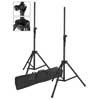 one pair of speaker stands with bag, 200cm max height air cushioned, aluminum light weight