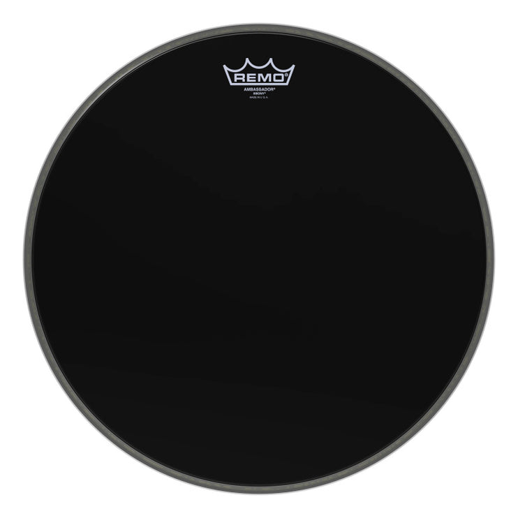 Remo - ES-1016-00 - 16" Ebony Ambassador bass drum head