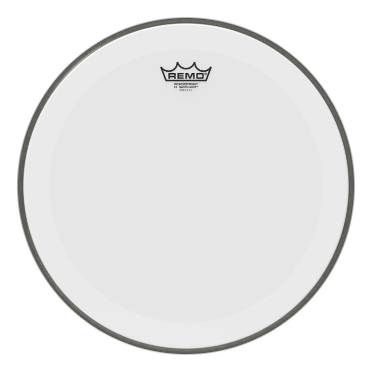 Remo - P3-1216-C1 - 16" PWRSTRK.3 SM-WH NO STRIPE
