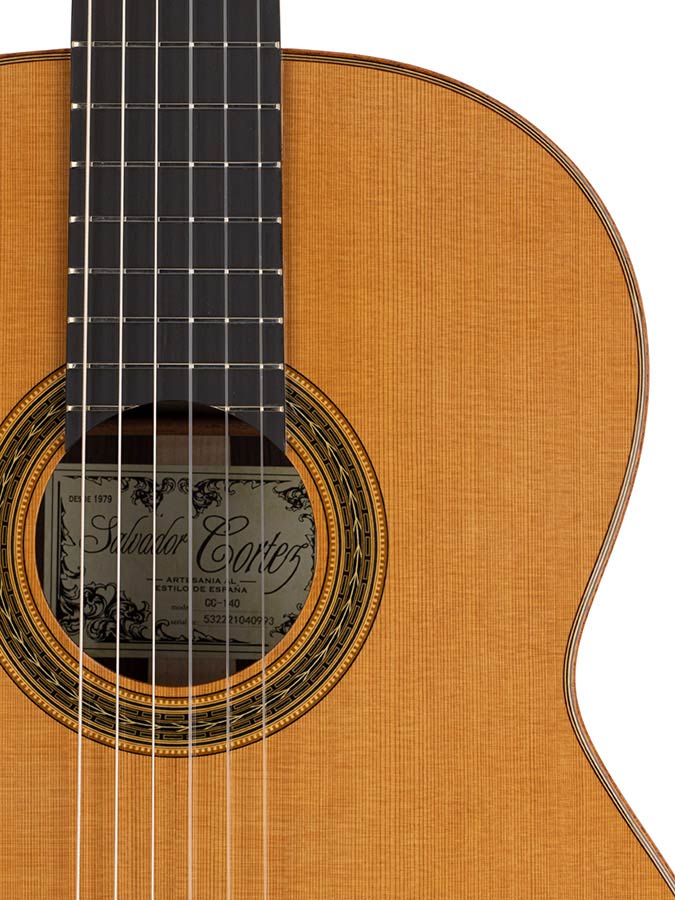 Salvador Cortez - Cc-140 - Classic Guitar, Solid Cedar Top, 3Pc Solid Rosewood