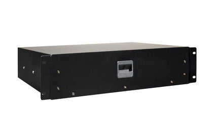 19 inch rack drawer 2HE with lift lock, internal height 73mm