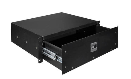 19 inch rack drawer 3HE with lift lock, internal height 117mm