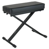 Boston - OB-90 - Keyboard Bench, X-model, With Ez Adjust, Leather Look Seat (53x24 Cm.), Black