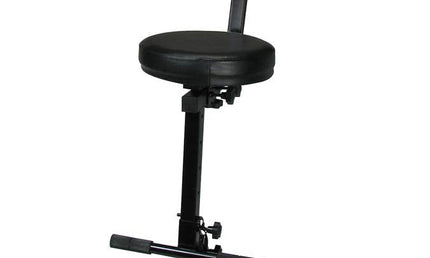 music stool, fully adjustable, black