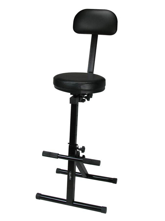 music stool, fully adjustable, black