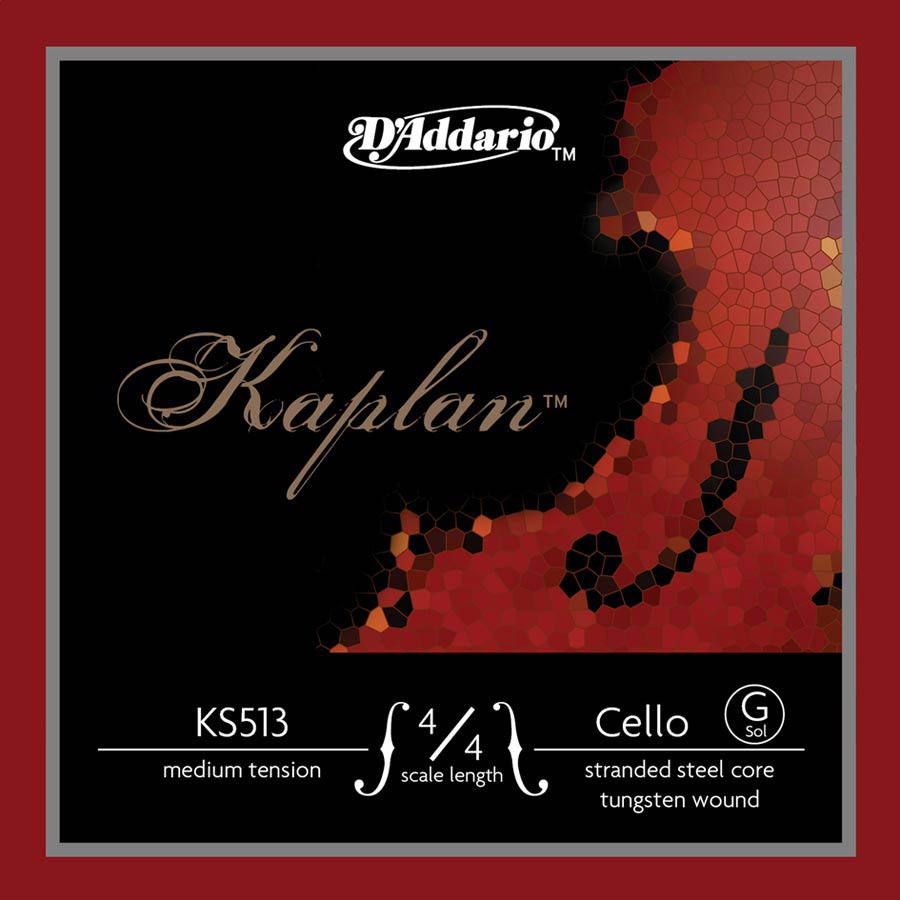 D'Addario KS513-44M Cello snaar G-3 tungsten Omwonden on stranded steel core