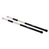 drum rods, wood, black handle, 7 rods, pair, length 400 mm., head diameter 15 mm.