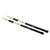 drum rods, black handle, 12 rods, solid core, length 400 mm., head diameter 15 mm., bamboo