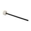 bass drum mallet, 359 mm. rattan handle, black, 64 mm. felt head