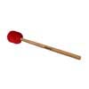 bass drum mallet, 400 mm. maple handle, 70 mm. felt core fur head, red