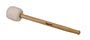 bass drum mallet, 415 mm. maple handle, 85 mm. soft wood core wool head