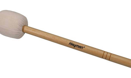 bass drum mallet, 416 mm. maple handle, 71 mm. felt core head