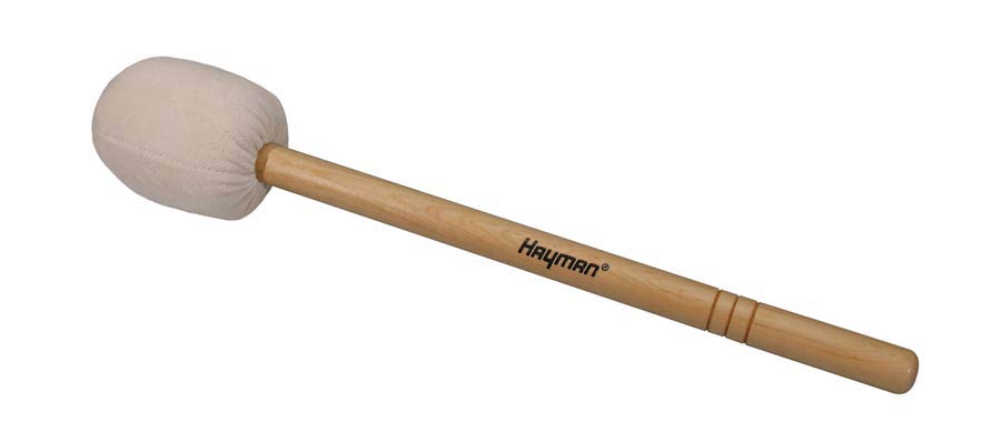 bass drum mallet, 416 mm. maple handle, 71 mm. felt core head