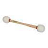 bass drum mallet, 394 mm. maple handle, 65 + 65 mm. wool felt head, double end