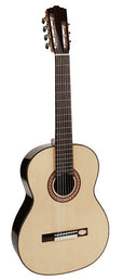 7-string classic guitar, solid spruce top, rosewood b&s, bone, deluxe gigbag