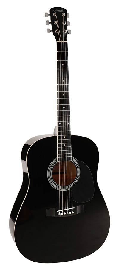 Nashville - GSD-60-BK - dreadnought guitar – Heads, Black