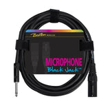 Boston - MC-240-5 - Microphone Cable, Black, 1 X Xlr3m +1 X Jack, 5 Meter