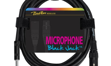 microphone cable, black, 1 x XLR3f +1 x jack 3-pole balanced, 5 meter