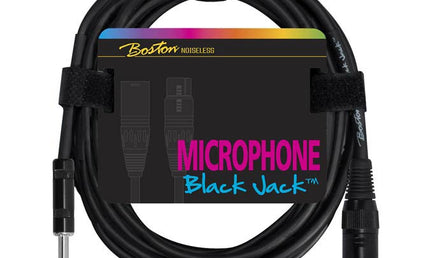 microphone cable, black, 1 x XLR3m +1 x jack 3-pole balanced, 5 meter