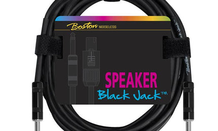 speaker cable, black, jack - jack, 2 x 1,5mm, 1 meter