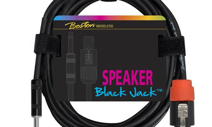 speaker cable, black, jack + speaker twist, 2 x 1,5mm, 1 meter