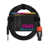 Boston - SC-220-5 - Speaker Cable, Black, Jack + Speaker Twist, 2 X 1,5mm, 5 Meter