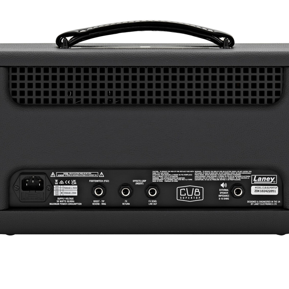 Laney Cub Supertop Boutique all-tube head amp with reverb