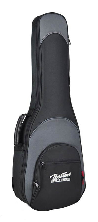 Boston - UKC-25-BG - Gig Bag For Ukulele, 25 Mm. Padding, Black And Grey, Multiple Pockets, Concert Shape