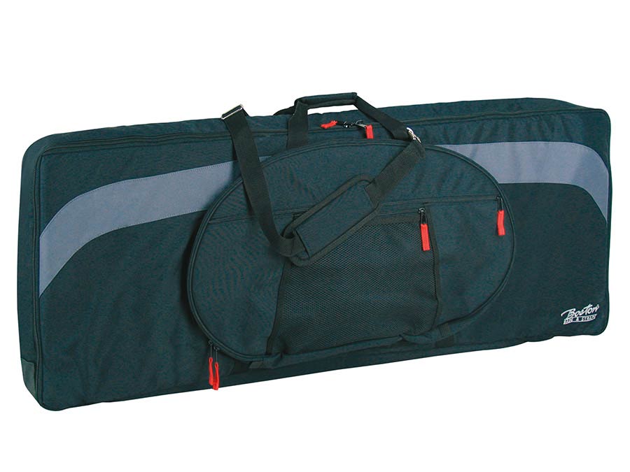 Boston - KBT-105-BG - Keyboard Bag, 25 Mm. Padded, Black & Grey, 1005 X 450 X 160 Mm.