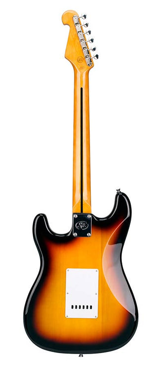 electric guitar 62 vintage style, 3 single coil pickups , vintage tremolo, sunburst, incl. gig bag