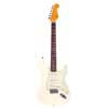 electric guitar 62 vintage style, 3 single coil pickups, vintage trem., vintage white, incl. gig ba