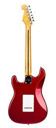 electric guitar 57 vintage style, 3 single coil pickups, vintage trem,candy apple red, gig bag