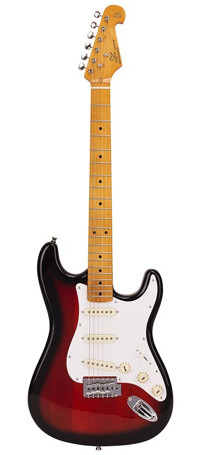 SX SST57342TS 3/4 elektrische gitaar 2-Tone sunburst met tas