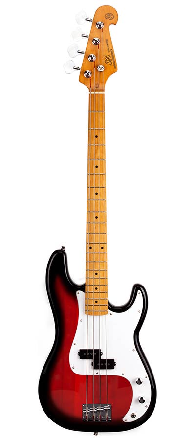 SX SPB57 P-Style elektrische basgitaar met tas