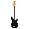 62 vintage P-style electric bass guitar, with split single coil pickup, with bag, black