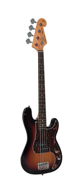 3/4 scale length vintage 62 P-style electric bass guitar, with split single coil pickup, with bag,