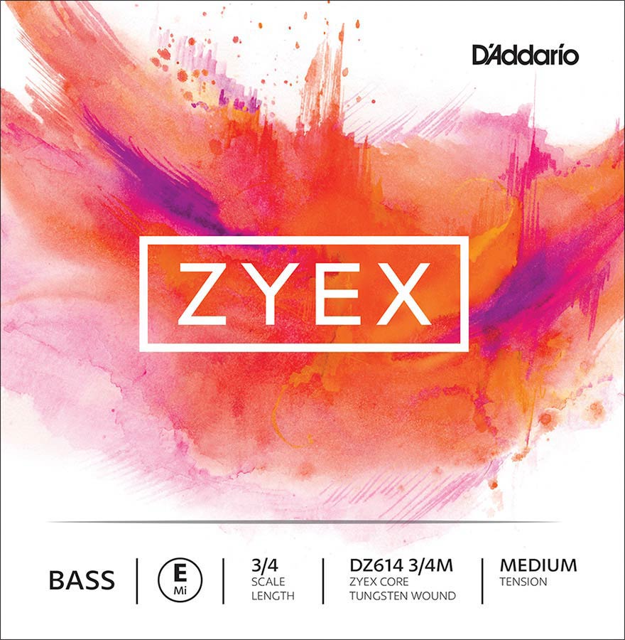 D'Addario DZ614-34M Contrabassnaar E-4 3/4 Medium