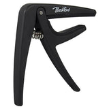 Boston - BC-85-BK - Spring Loaded Capo For Acoustic Or Electric Guitar, Black