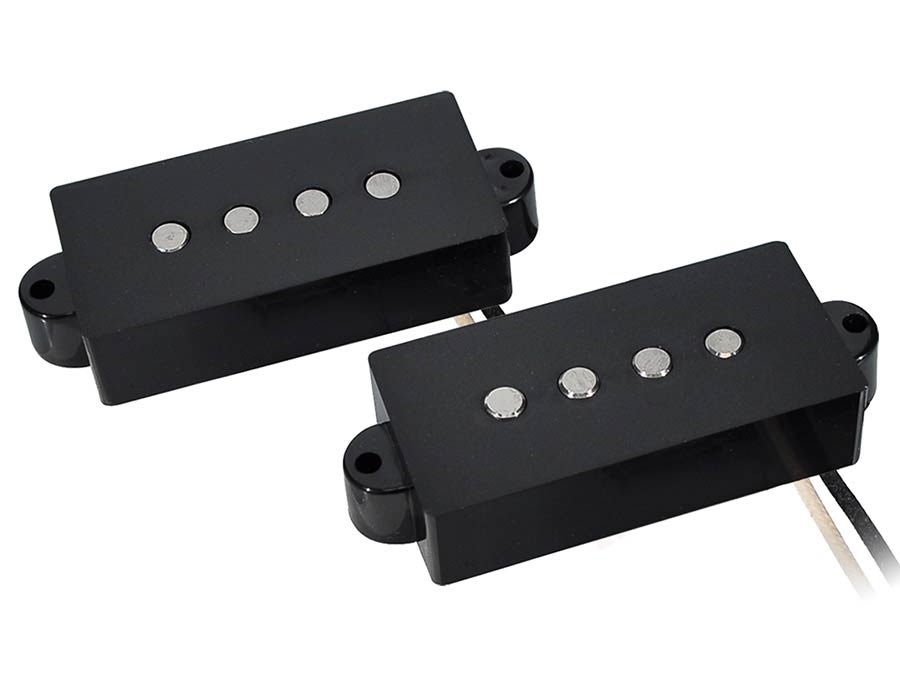 Boston - VPB-57-BK - split coil humbucker pickup, Alnico 5 rods, black fiber bobbins, waxed formvar wire, 10.3K
