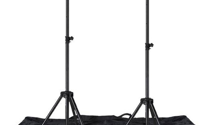 one pair of lighting stands with bag, 300cm, max 30kg, 35mm diameter, steel