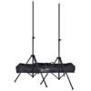 one pair of lighting stands with bag, 300cm, max 30kg, 35mm diameter, steel