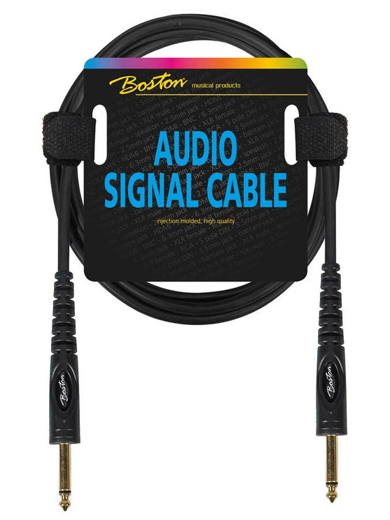 Boston - AC-211-150 - Audio Signal Cable, 6.3mm Jack Mono To 6.3mm Jack Mono, 1.50 Meter