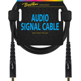 Boston - AC-222-300 - Audio Signal Cable, 6.3mm Jack Stereo To 6.3mm Jack Stereo, 3.00 Meter