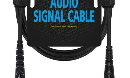 audio signal cable, 6.3mm female jack stereo to 6.3mm jack stereo, 0.75 meter