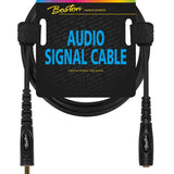 Boston - AC-242-600 - Audio Signal Cable, 6.3mm Female Jack Stereo To 6.3mm Jack Stereo, 6.00 Meter