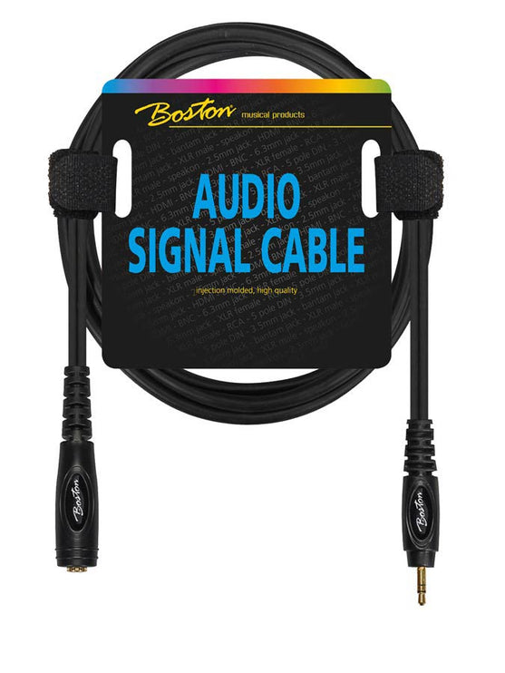 audio signal cable, 6.3mm female jack stereo to 3.5mm jack stereo, 0.30 meter