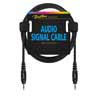 audio signal cable, 3.5mm jack mono to 3.5mm jack mono, 0.75 meter