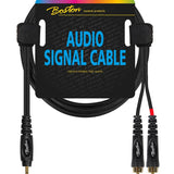 Boston - AC-276-300 - Audio Signal Cable, 2x Rca To 3.5mm Jack Stereo, 3.00 Meter