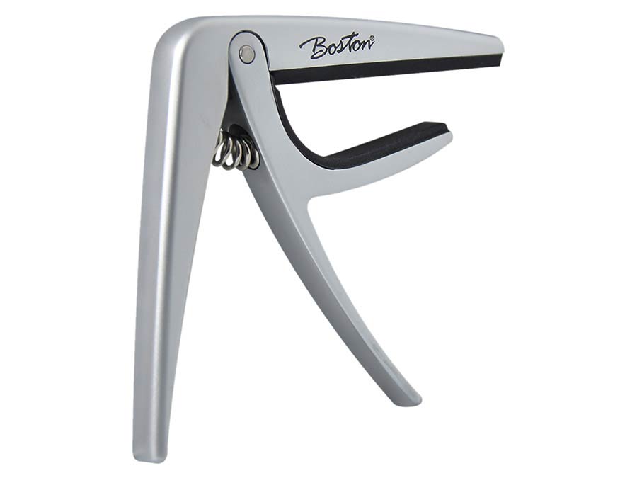 spring loaded capo for classic guitar, titanium